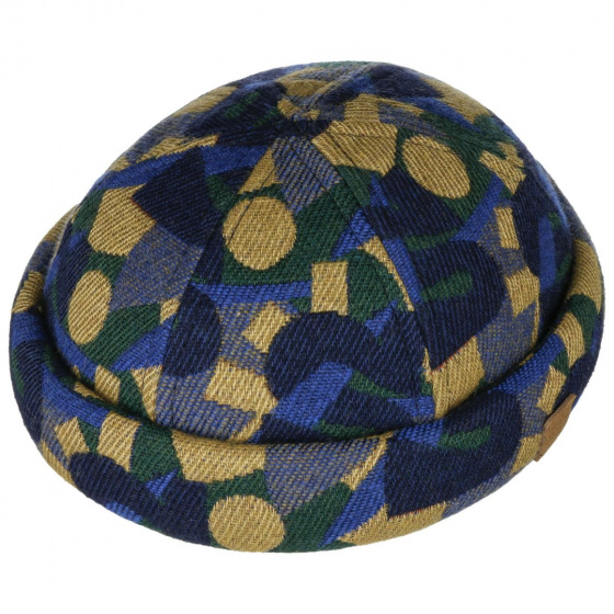 Blue & Yellow Jacquard Docker Beanie - Stetson x Feebles