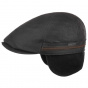 Redding Leather Cap with Ear Flaps Black - Stetson