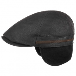 Redding leather stetson earflap cap