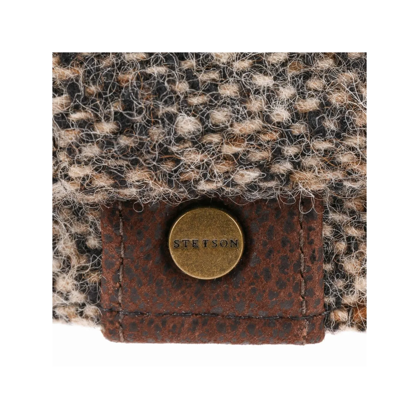 Casquette Hatteras Washington Tweed Marron - Stetson Reference : 4059 | Chapellerie Traclet