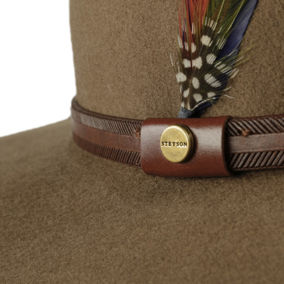 Chapeau Traveller Rantoul Marron Beige - Stetson Chapeau Traveller Rantoul Marron Beige - Stetson