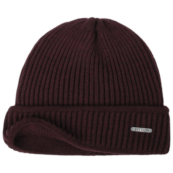 Bonnet Stetson- Parkman tricot Bordeaux Bonnet Stetson- Parkman tricot Bordeaux