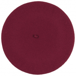 Burgundy Barascon Wool Beret - Traclet