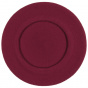 Burgundy Barascon Wool Beret - Traclet