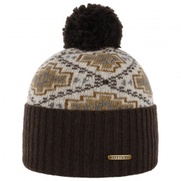 Navajo Wool Beanie Brown - Stetson