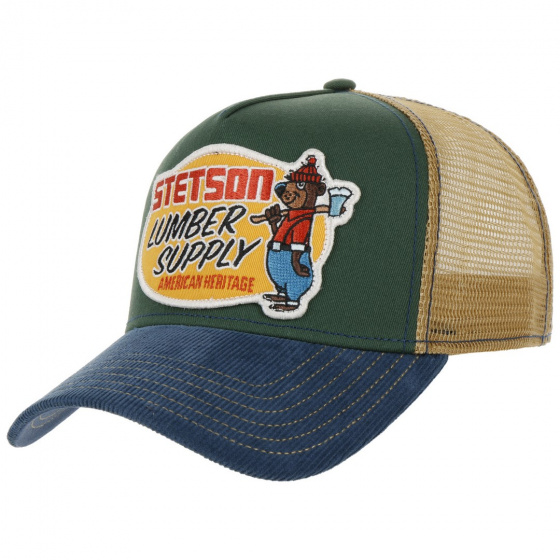 Lumber Supply Trucker Cap Green - Stetson