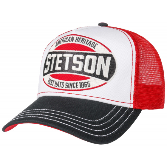 Casquette Trucker Hucksaw Coton Beige - Stetson