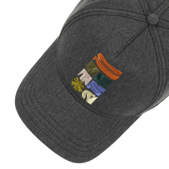 Casquette Trucker Flower Coton Grise - Stetson x Feebles Casquette Trucker Flower Coton Grise - Stetson x Feebles