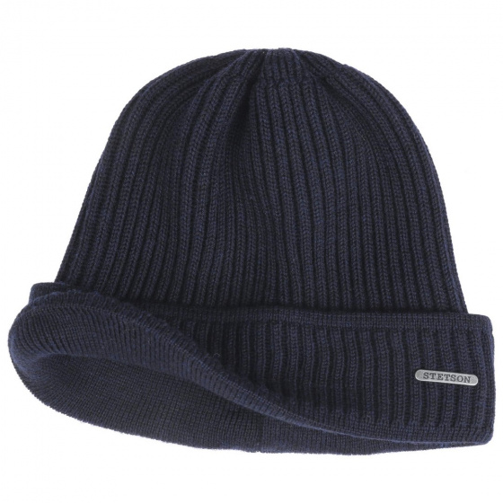 Bonnet Stetson - Parkman tricot Marine