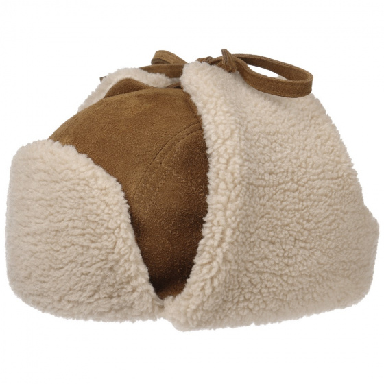 Camel Leather Sheffield Ushanka - Stetson