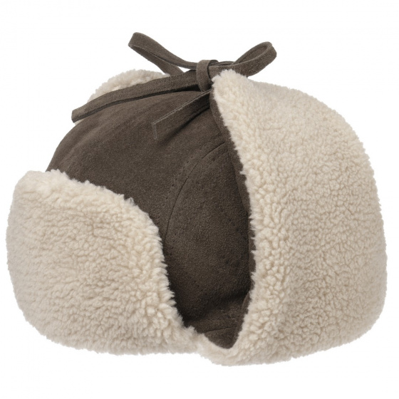 Brown Leather Sheffield Ushanka - Stetson