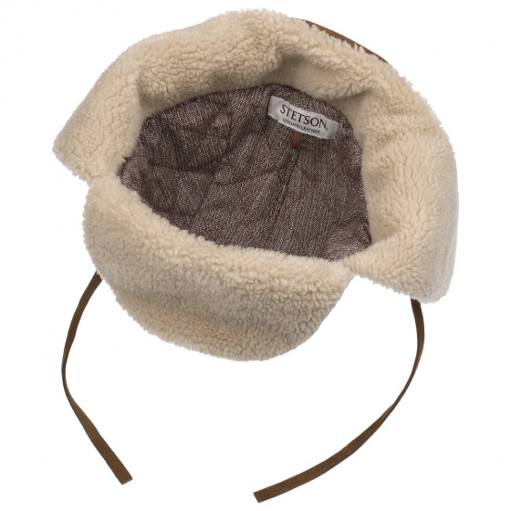 Brown Leather Sheffield Ushanka - Stetson