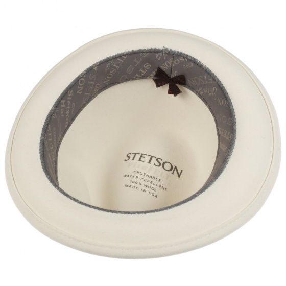 Chapeau Player Trinity Vitafelt Blanc - Stetson Chapeau Player Trinity Vitafelt Blanc - Stetson
