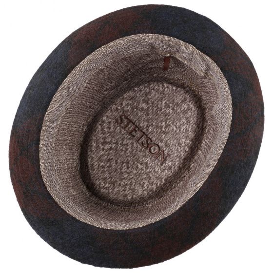 Check Denim Porkpie Hat - Stetson