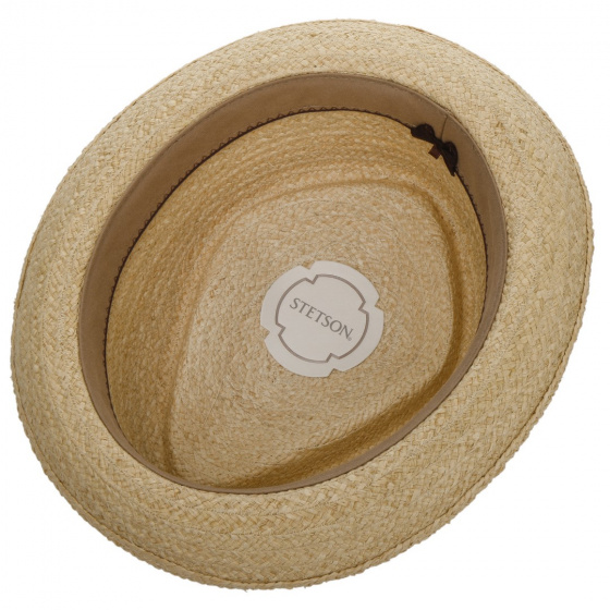 Chapeau Pork Pie Diamond Raffia Paille naturelle - Stetson