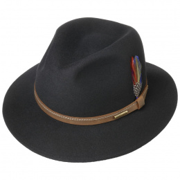 Ortenzo Traveller Hat Felt Wool Black - Stetson