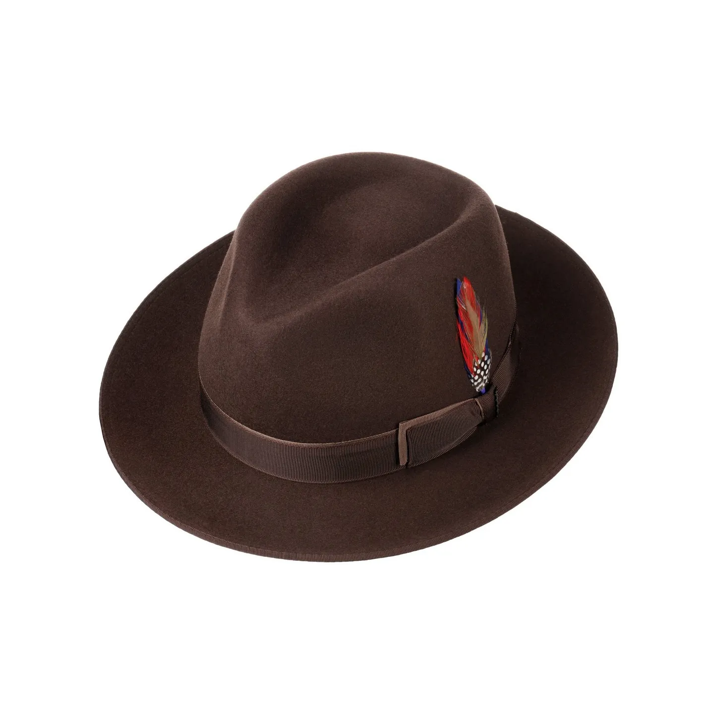 Chapeau Fedora Sandata Feutre Laine Marron - Stetson Reference : 13048 | Chapellerie Traclet