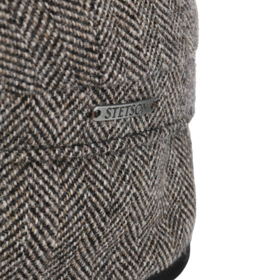 Hatteras Herringbone Ear Flaps Wool Cap - Stetson