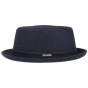 PorkPie Berning Virgin Wool Navy Hat - Stetson