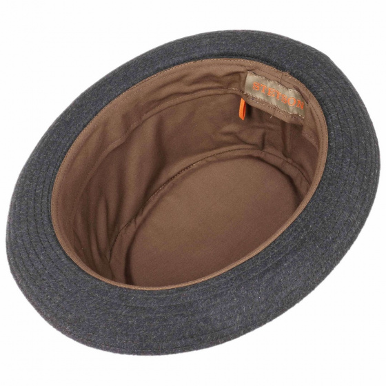 Berning Virgin Wool PorkPie Hat Anthracite - Stetson