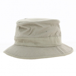 Beige Cotton Bucket Hat - Traclet