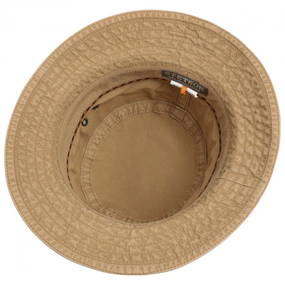 Bob Reston Coton Biologique Taupe UPF 40+ - Stetson