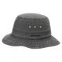 Reston Organic Cotton Black Bucket Hat - Stetson