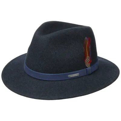 Stetson Powell Woolfelt Black Hat - 99 euros Reference: 5929 | Traclet Hat Shop