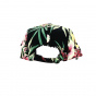 The Richmond Black Floral Cap - Coal