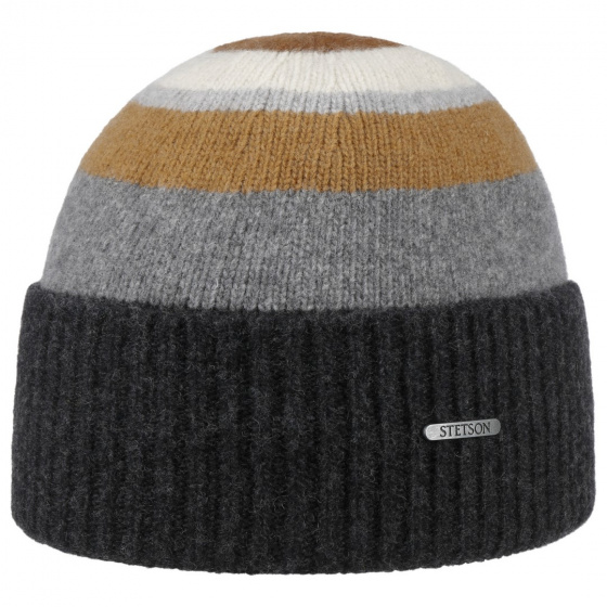 Gray Cotton Cuffed Beanie - Stetson
