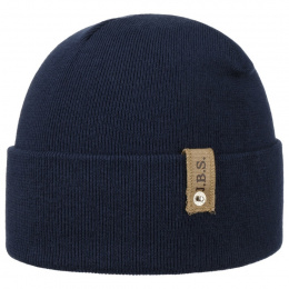 Bonnet à Revers Coton & Laine Bleu marine - Stetson