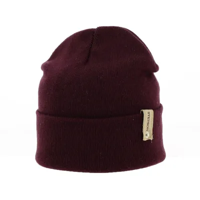 Bonnet à Revers Coton & Laine Bordeaux - Stetson Reference : 18413 | Chapellerie Traclet