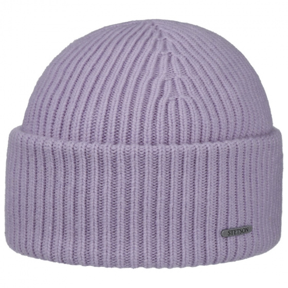Lilac Percy Wool Beanie - Stetson