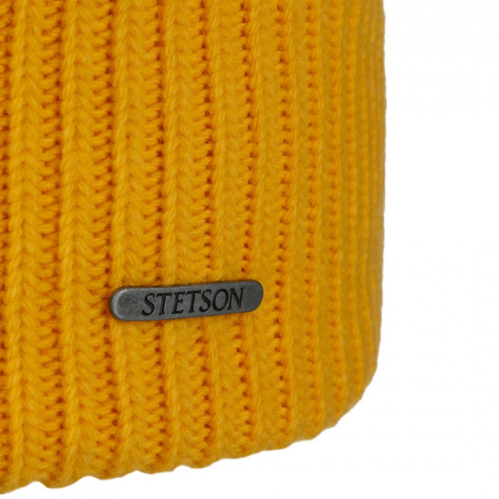 Yellow Percy Wool Beanie - Stetson