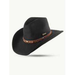 Black Western Bandit Hat - Scippis