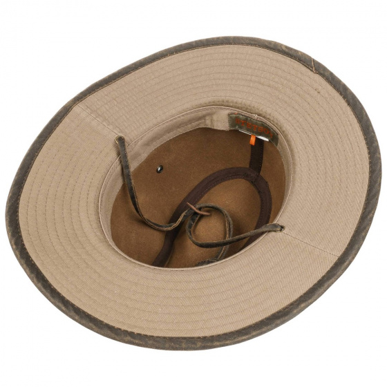 Stetson Tarn Traveller Hat Taupe Cotton