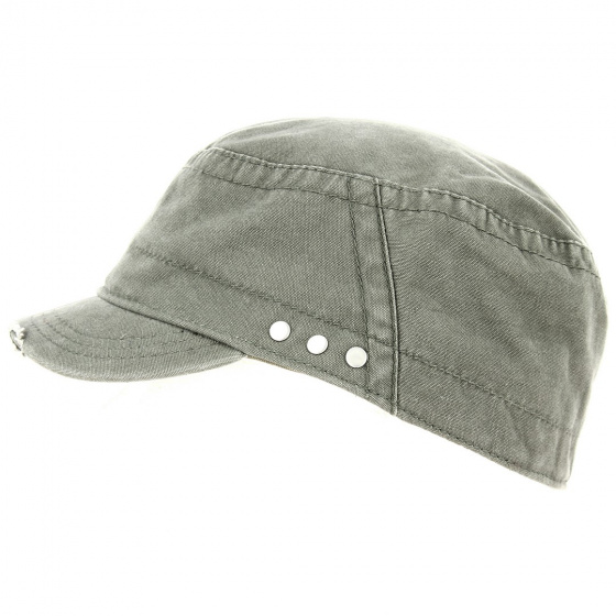 Casquette Militaire Field Carreaux Kaki - Keyone