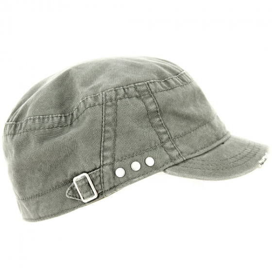 Military Field Cap Checkered Khaki - Keyone