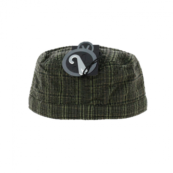 Military Field Cap Checkered Khaki - Keyone