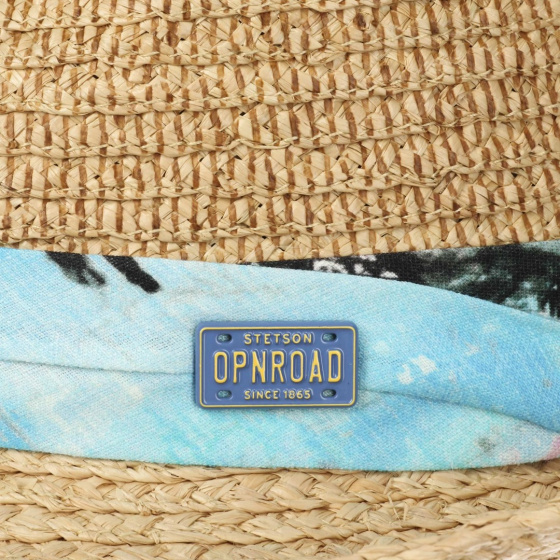 Chapeau Trilby Paille Raphia Naturelle- Stetson Chapeau Trilby Paille Raphia Naturelle- Stetson