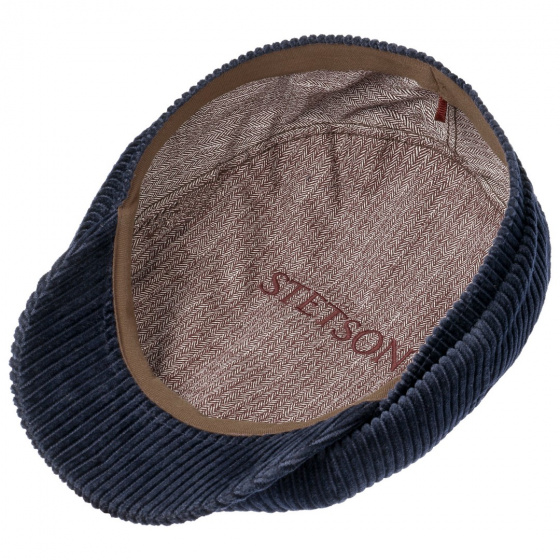 Casquette Hatteras Cord coton bleu marine - Stetson Casquette Hatteras Cord coton bleu marine - Stetson