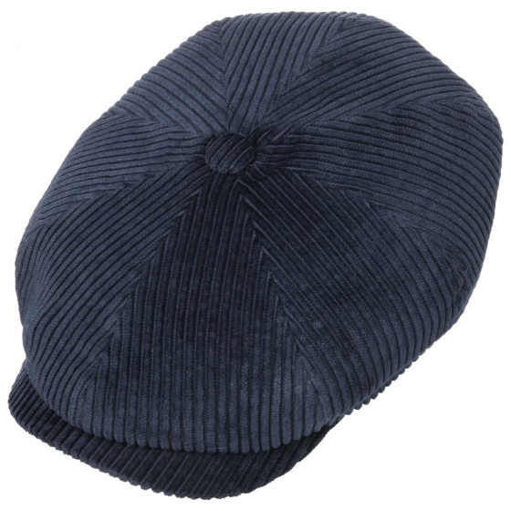 Casquette Hatteras Cord coton bleu marine - Stetson Casquette Hatteras Cord coton bleu marine - Stetson