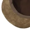 Brown Cotton Ivy Cap Flat Cap by Stetson