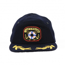 Navy Wool Ship's Master Baseball Cap - Traclet