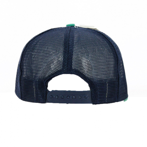 Blue and Green B's Trucker Cap - Traclet