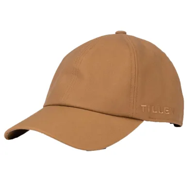 Casquette Baseball Wax Coton ciré Marron - Tilley | Référence : 17246 | Chapellerie Traclet