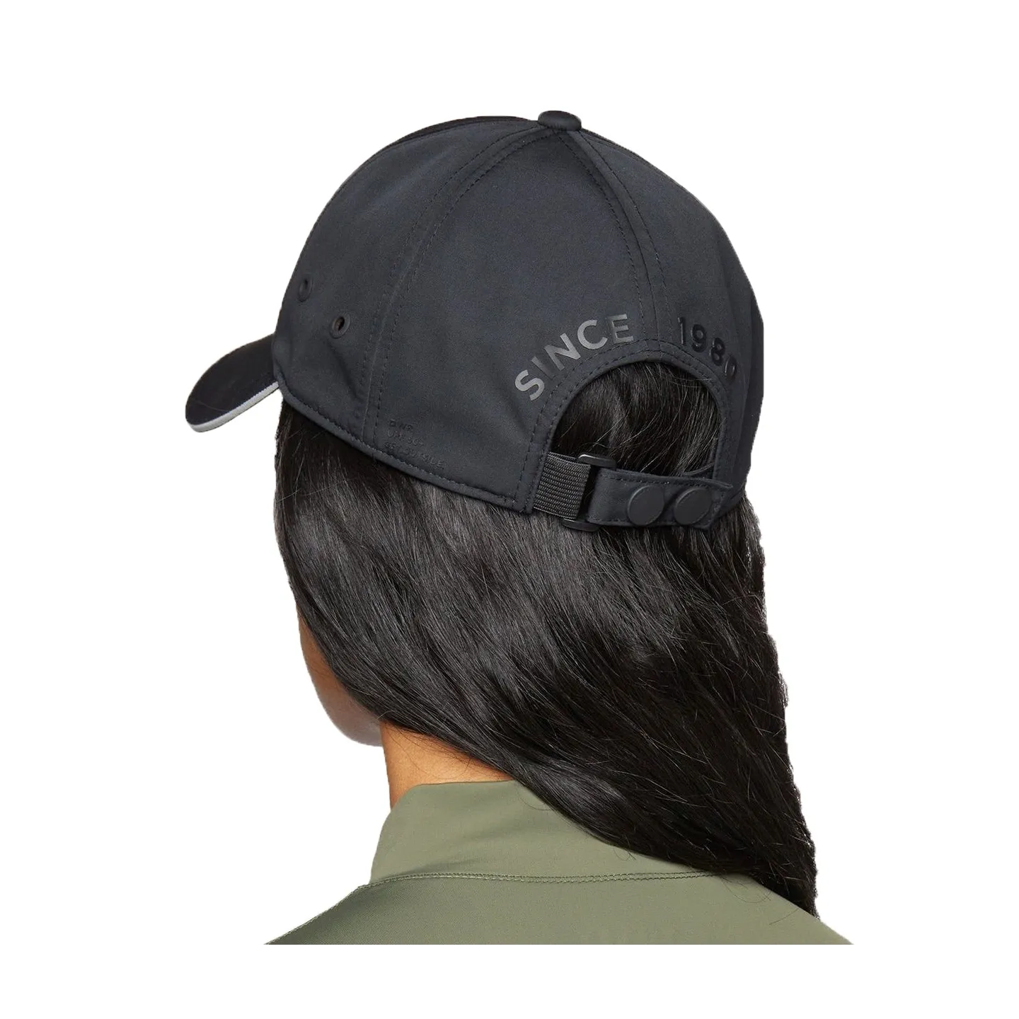 Black Waterproof All Weather Baseball Cap - Tilley ref 17955 - TRACLET hat shop