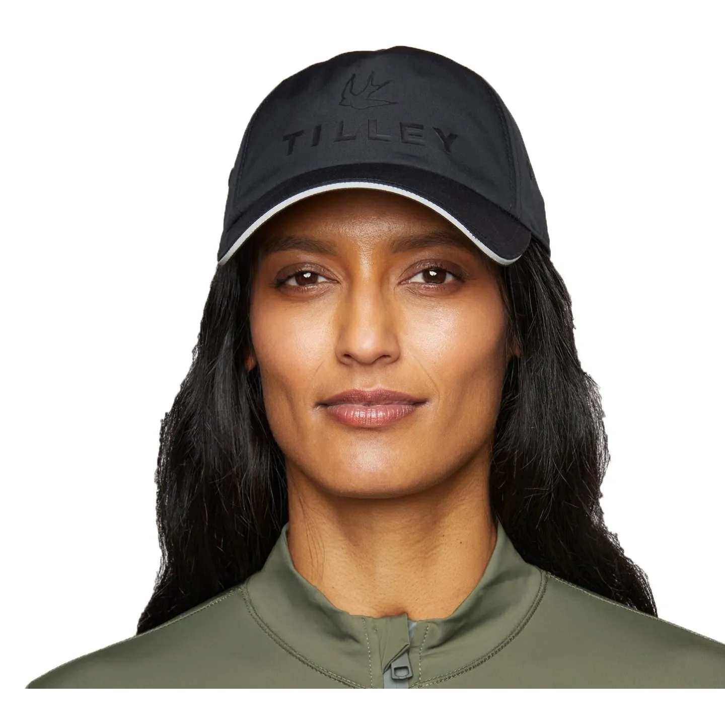 Black Waterproof All Weather Baseball Cap - Tilley ref 17955 - TRACLET hat shop