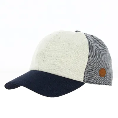 Tricolor Macey Linen Baseball Cap - Crambes Reference: 8646 | Traclet Hat Shop