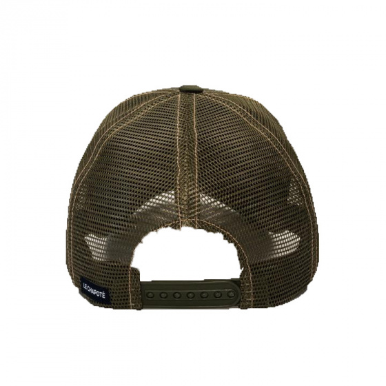 Stubborn Mule Cotton Olive Trucker Cap - le Chapoté Paris